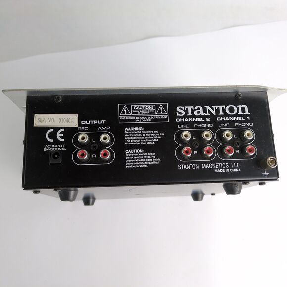 Stanton ESM-11 Stereo Preamp DJ Mixer, Untested for Parts/Repair No Power Cable - Picture 5 of 7